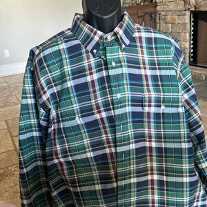 3/$20 Ralph Lauren Pld. cotton lg sleeve button down. 2XB2TG. Shirt is from DXL.